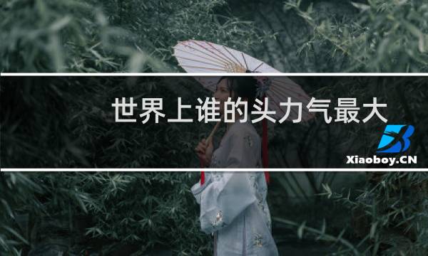 世界上谁的头力气最大