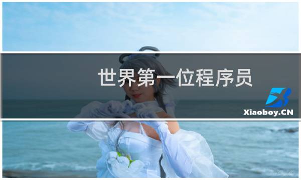 世界第一位程序员