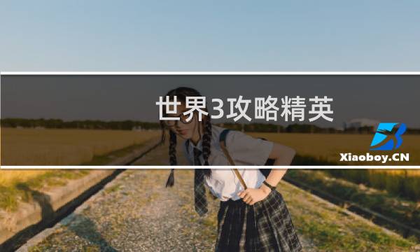 世界3攻略精英
