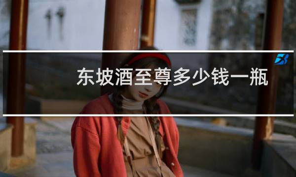 东坡酒至尊多少钱一瓶