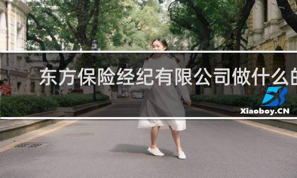 东方保险经纪有限公司做什么的