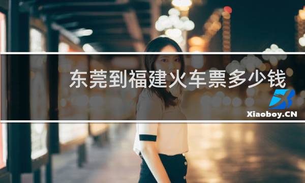 东莞到福建火车票多少钱
