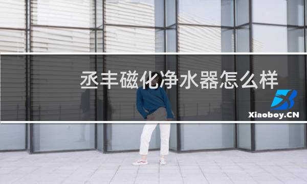 丞丰磁化净水器怎么样