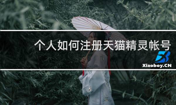 个人如何注册天猫精灵帐号