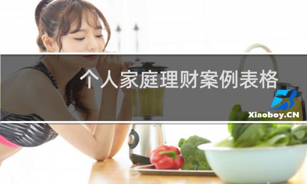 个人家庭理财案例表格