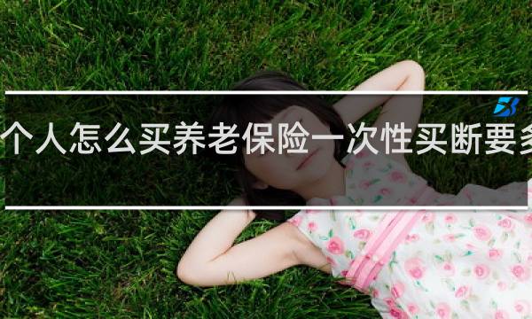 个人怎么买养老保险一次性买断要多少钱