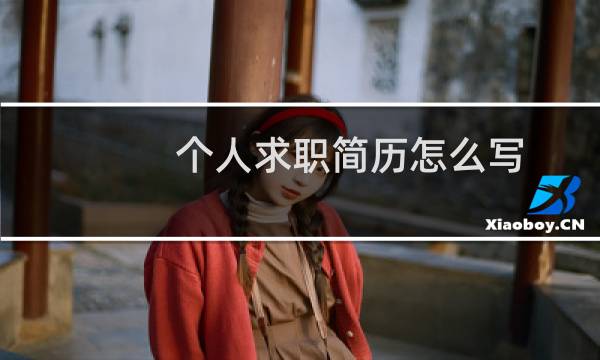 个人求职简历怎么写