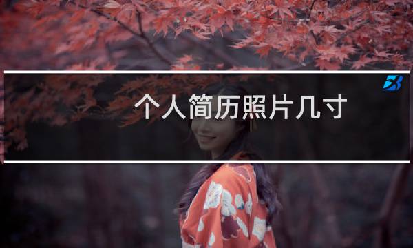 个人简历照片几寸