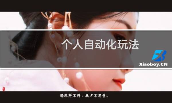 个人自动化玩法