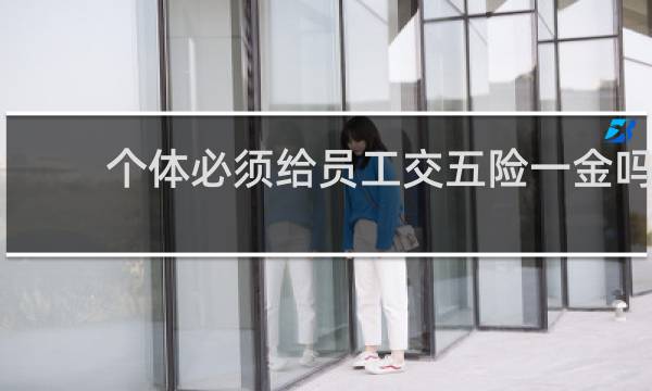 个体必须给员工交五险一金吗