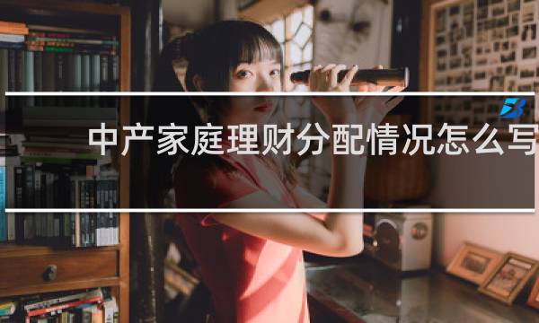 中产家庭理财分配情况怎么写