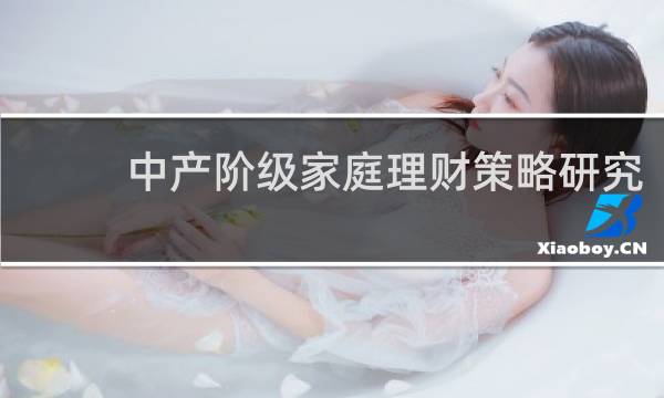 中产阶级家庭理财策略研究