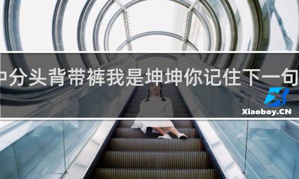 中分头背带裤我是坤坤你记住下一句对什么