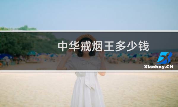 中华戒烟王多少钱