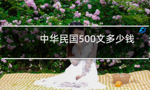 中华民国500文多少钱