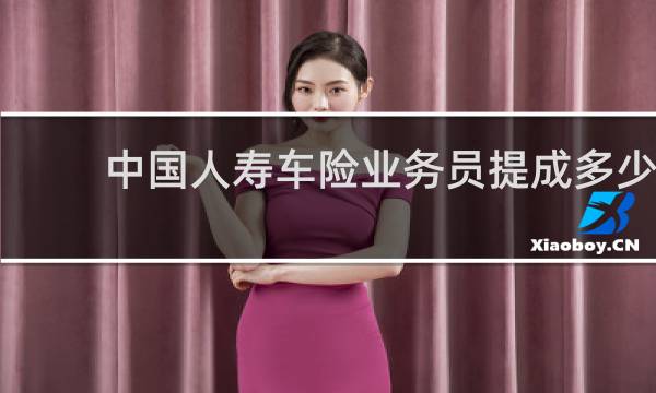 中国人寿车险业务员提成多少