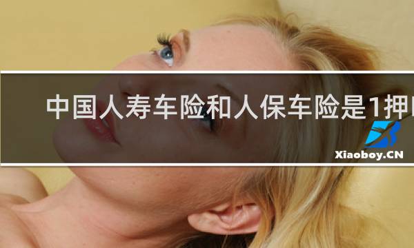中国人寿车险和人保车险是1押吗
