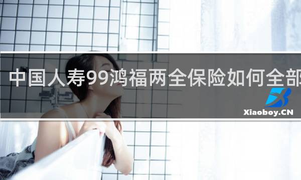 中国人寿99鸿福两全保险如何全部取出