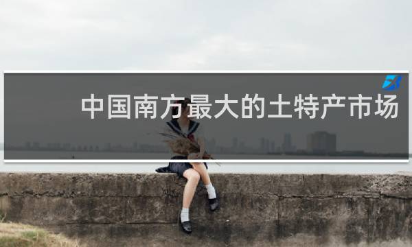 中国南方最大的土特产市场