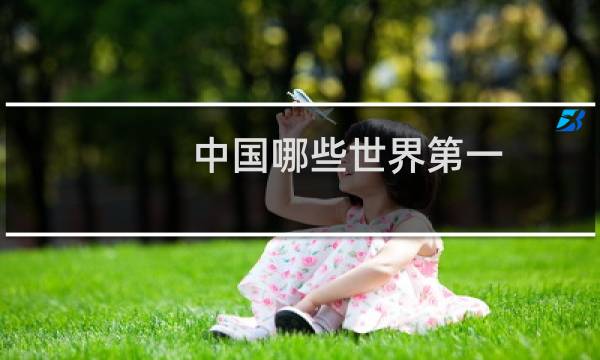 中国哪些世界第一