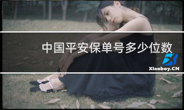 中国平安保单号多少位数