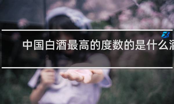 中国白酒最高的度数的是什么酒
