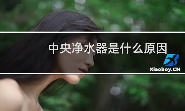 中央净水器是什么原因