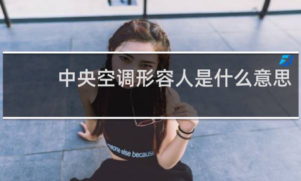中央空调形容人是什么意思
