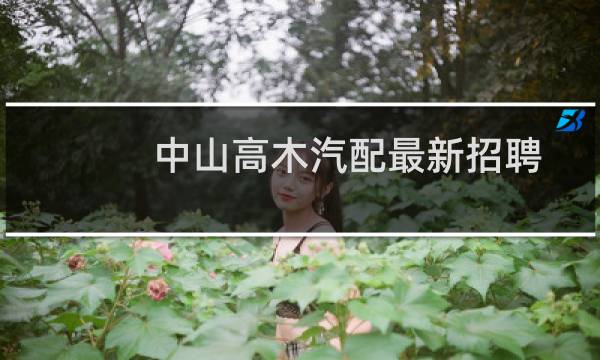 中山高木汽配最新招聘