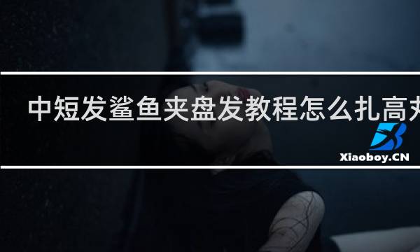 中短发鲨鱼夹盘发教程怎么扎高丸子