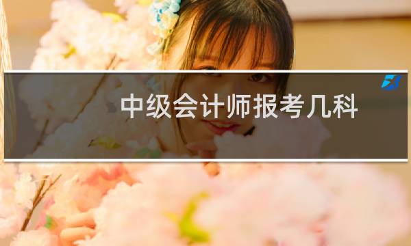 中级会计师报考几科