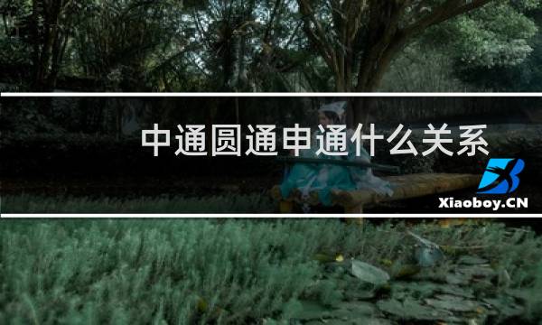 中通圆通申通什么关系