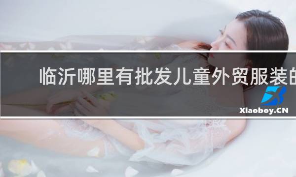 临沂哪里有批发儿童外贸服装的