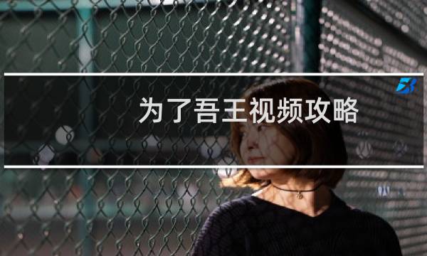 为了吾王视频攻略