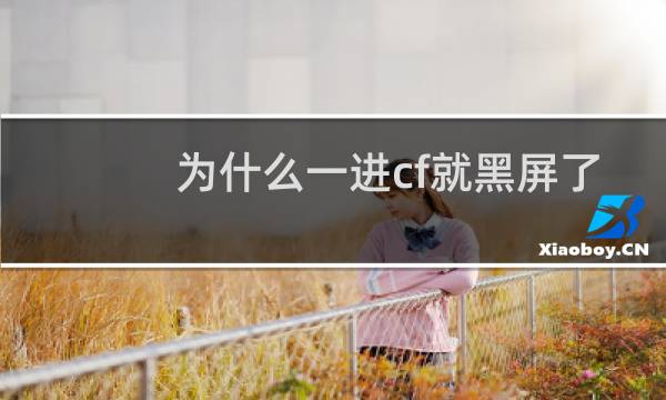 为什么一进cf就黑屏了