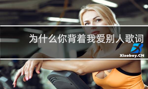 为什么你背着我爱别人歌词