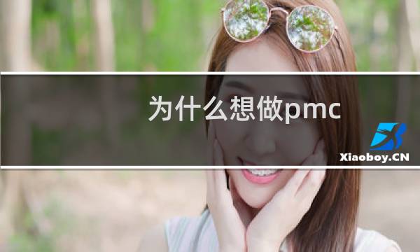 为什么想做pmc