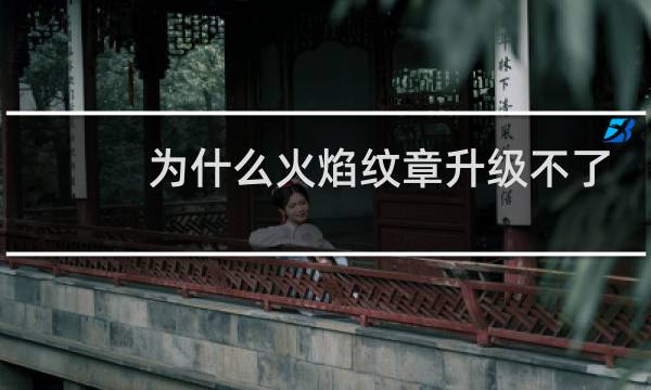 为什么火焰纹章升级不了