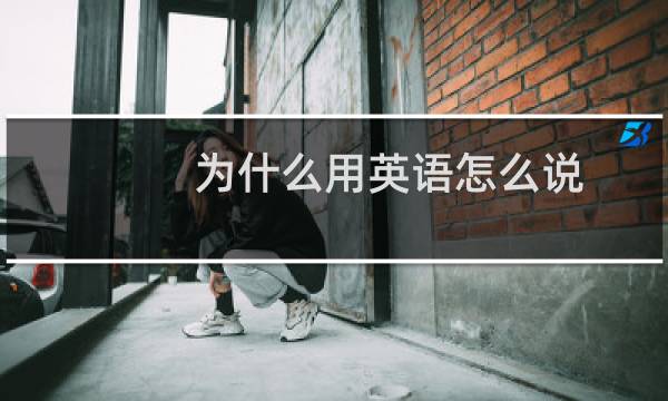 为什么用英语怎么说