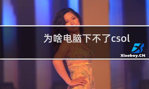 为啥电脑下不了csol
