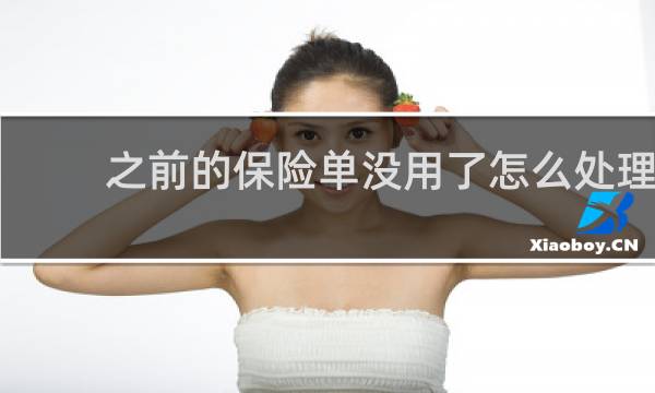 之前的保险单没用了怎么处理
