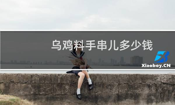 乌鸡料手串儿多少钱