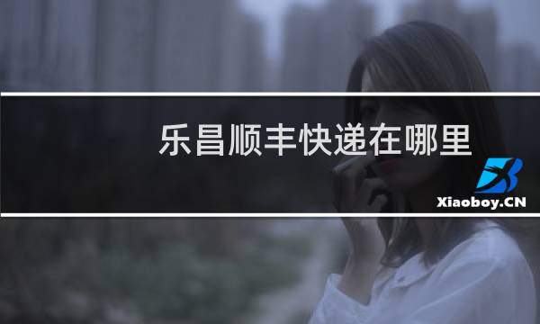 乐昌顺丰快递在哪里