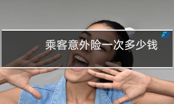 乘客意外险一次多少钱