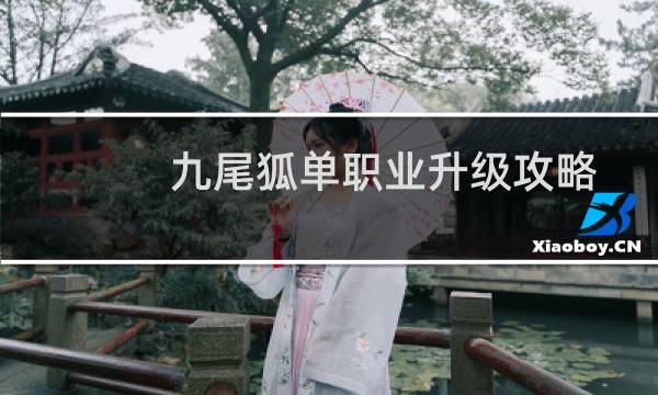 九尾狐单职业升级攻略