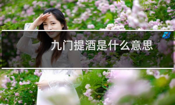 九门提酒是什么意思