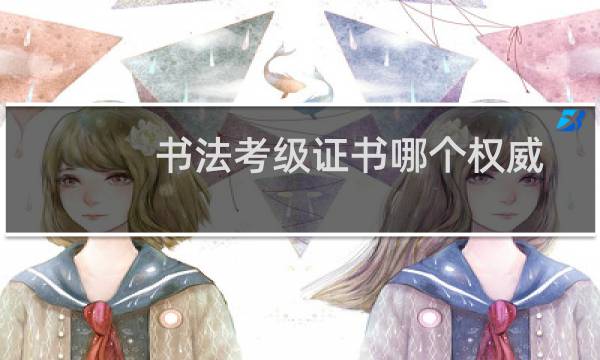 书法考级证书哪个权威