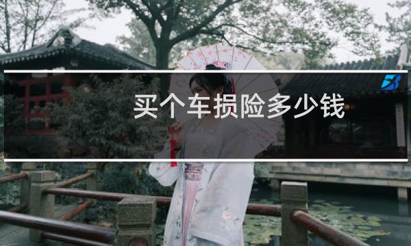 买个车损险多少钱