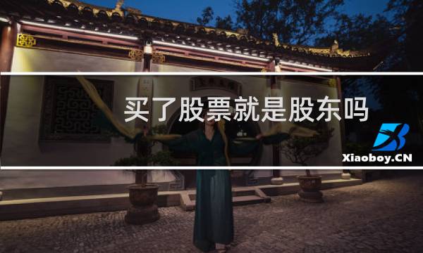 买了股票就是股东吗