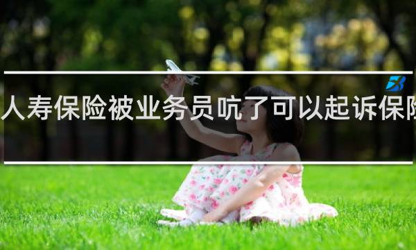 买人寿保险被业务员吭了可以起诉保险公司吗